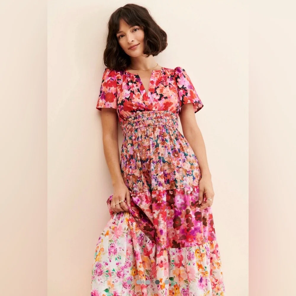 Kachel x Anthropologie Vibrant Floral Maxi Dress, Somerset - style - Picture 1 of 9